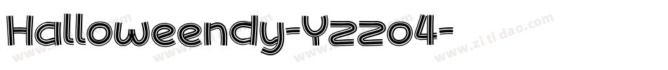 Halloweendy-Yzzo4字体转换