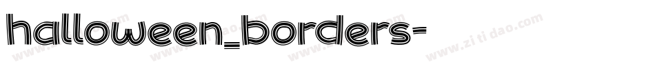 halloween_borders字体转换