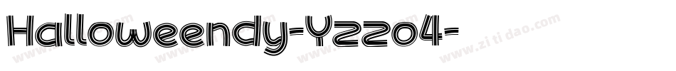Halloweendy-Yzzo4字体转换