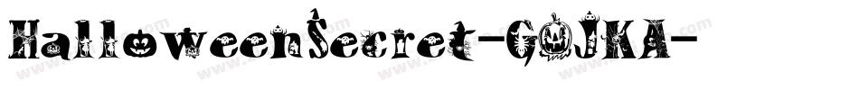 HalloweenSecret-GOJKA字体转换