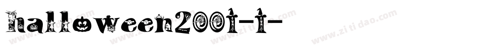halloween2001-1字体转换