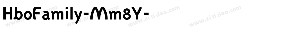 HboFamily-Mm8Y字体转换