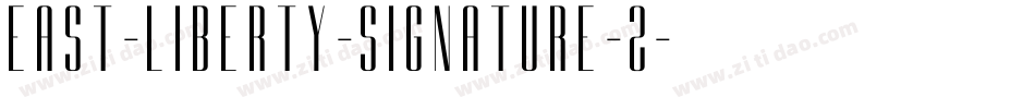 east-liberty-signature-2字体转换