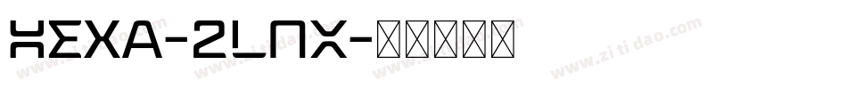 Hexa-2LnX字体转换