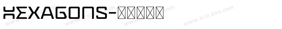 Hexagons字体转换