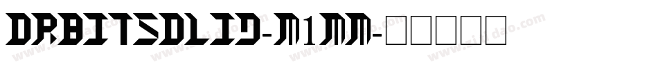 OrbitSolid-m1Mm字体转换