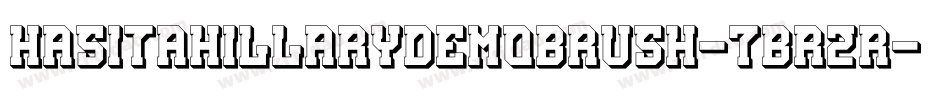 HasitaHillaryDemoBrush-7Br2R字体转换