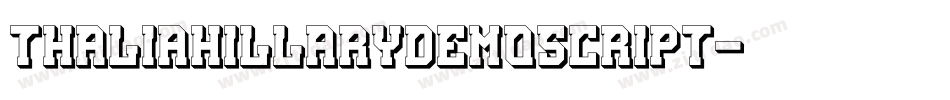 ThaliaHillaryDemoScript字体转换