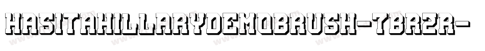HasitaHillaryDemoBrush-7Br2R字体转换