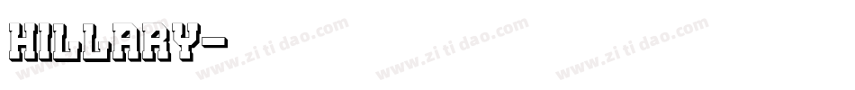 Hillary字体转换
