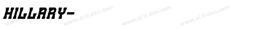 Hillary字体转换