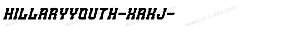 HillaryYouth-xAKj字体转换