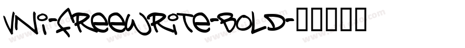 VNI-Freewrite-Bold字体转换