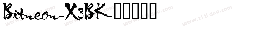 Bitneon-X3BK字体转换