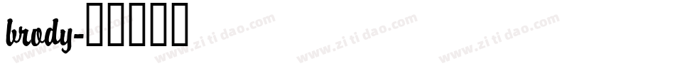 brody字体转换