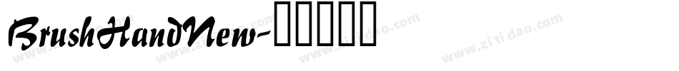 BrushHandNew字体转换