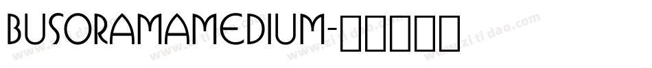 BusoramaMedium字体转换