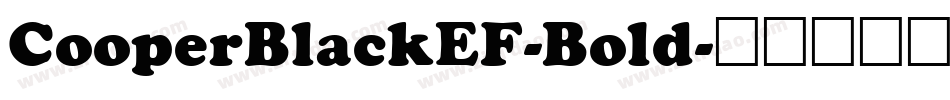 CooperBlackEF-Bold字体转换