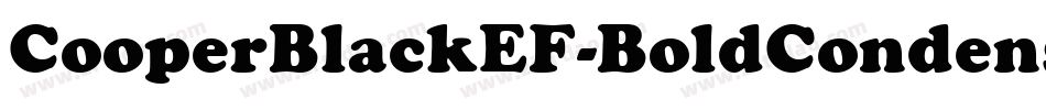 CooperBlackEF-BoldCondensed字体转换