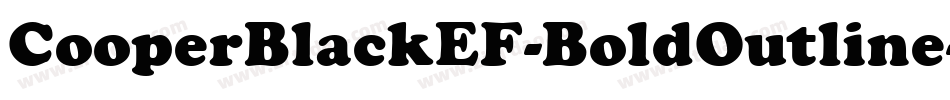 CooperBlackEF-BoldOutline字体转换