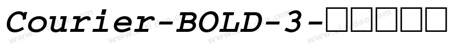 Courier-BOLD-3字体转换