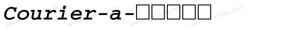 Courier-a字体转换