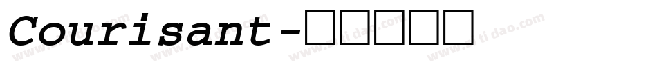 Courisant字体转换