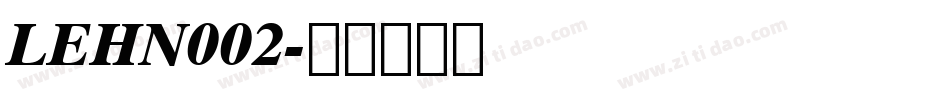 LEHN002字体转换