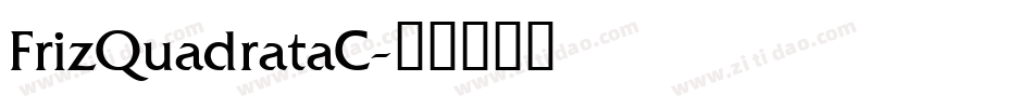 FrizQuadrataC字体转换