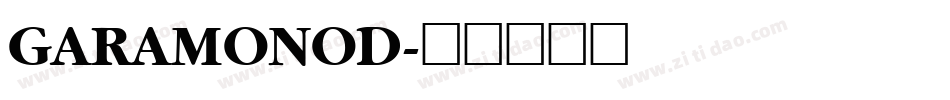 GARAMONOD字体转换