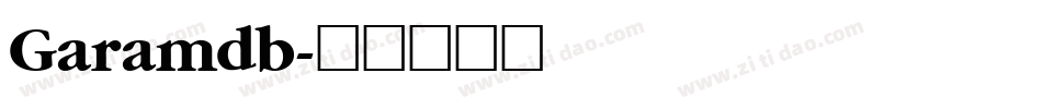 Garamdb字体转换