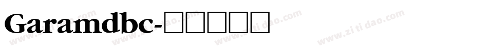 Garamdbc字体转换