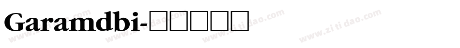 Garamdbi字体转换