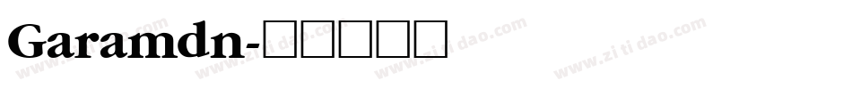 Garamdn字体转换