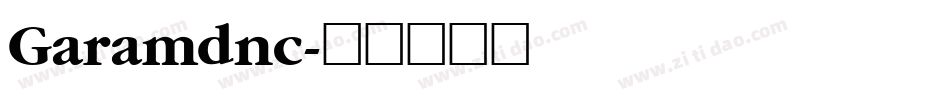 Garamdnc字体转换