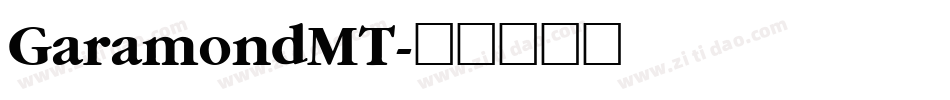 GaramondMT字体转换