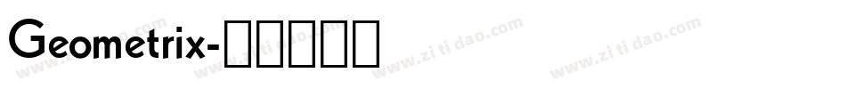 Geometrix字体转换
