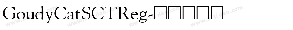 GoudyCatSCTReg字体转换
