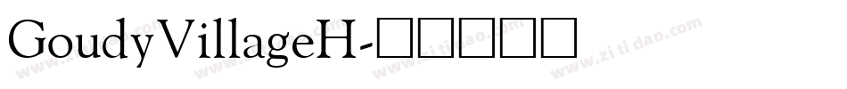 GoudyVillageH字体转换