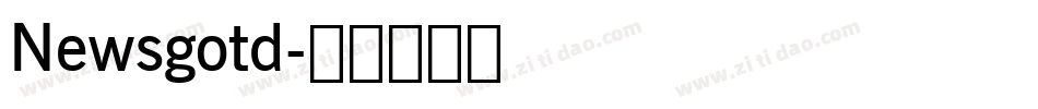 Newsgotd字体转换