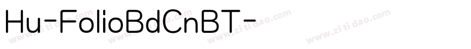 Hu-FolioBdCnBT字体转换