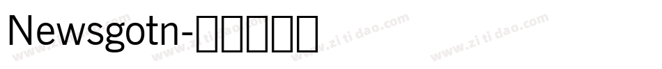 Newsgotn字体转换