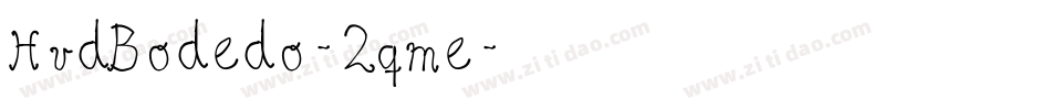 HvdBodedo-2qme字体转换