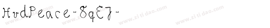 HvdPeace-8qEJ字体转换