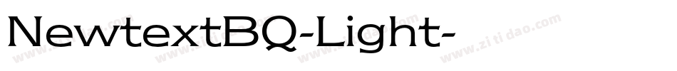 NewtextBQ-Light字体转换