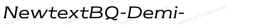 NewtextBQ-Demi字体转换