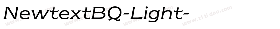 NewtextBQ-Light字体转换