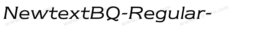 NewtextBQ-Regular字体转换