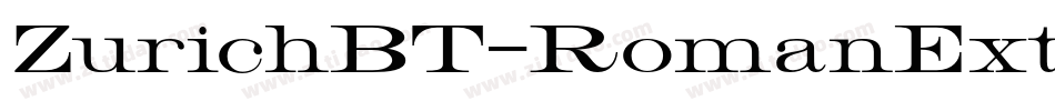 ZurichBT-RomanExtended字体转换
