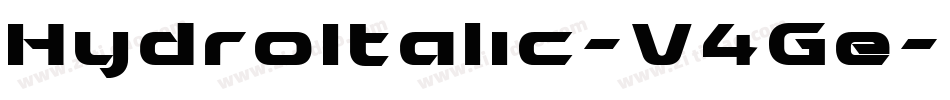 HydroItalic-V4Ge字体转换